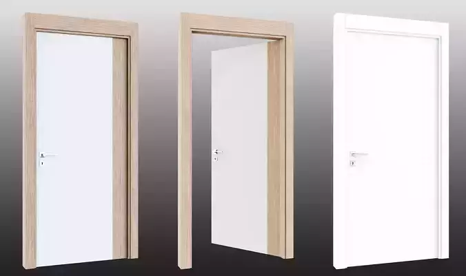 Door 07 Low-poly 3D model Door 07 Low-poly 3D model