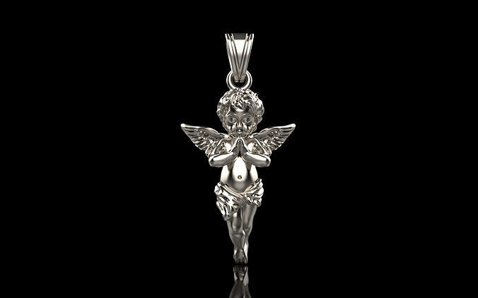 Praying baby angel pendant model 1073