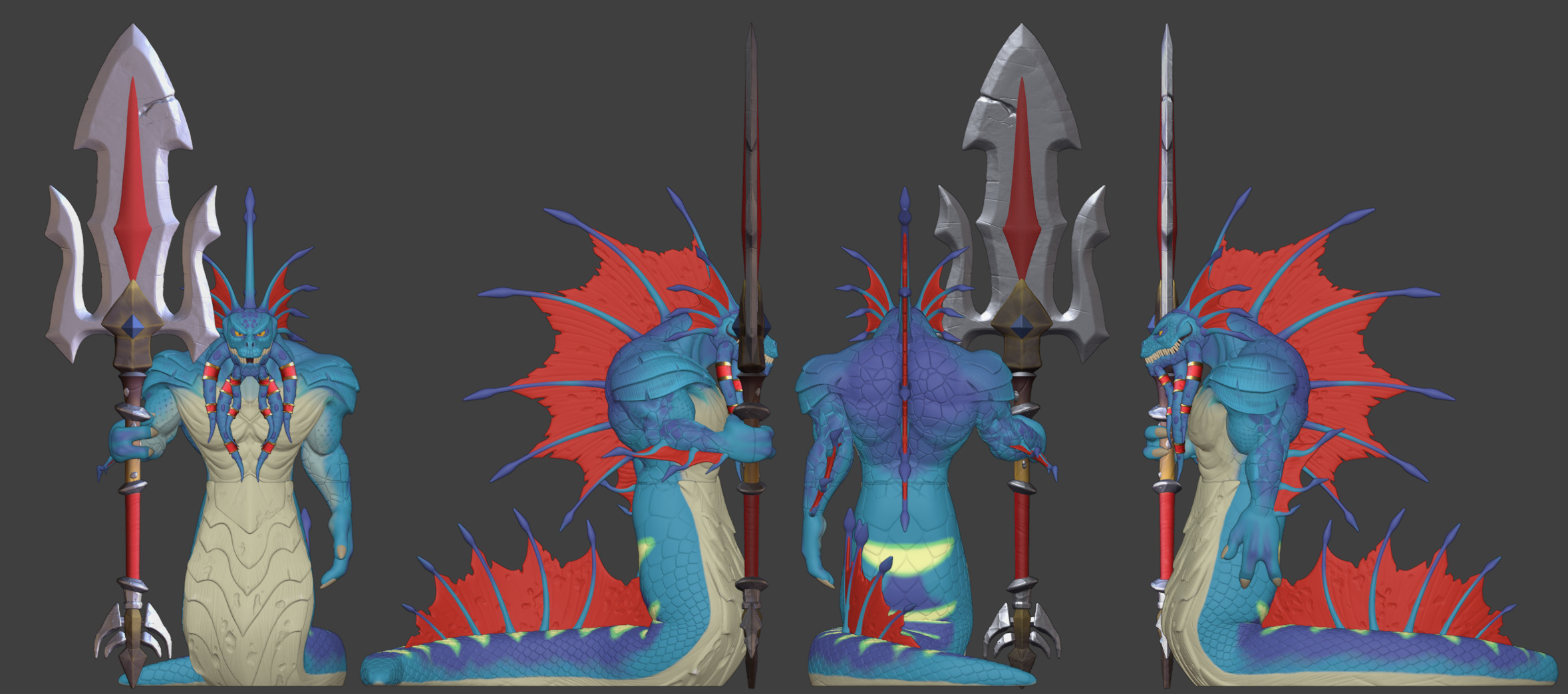 Naga Myrmidon Warcraft 3 Reforged 3D print model_5