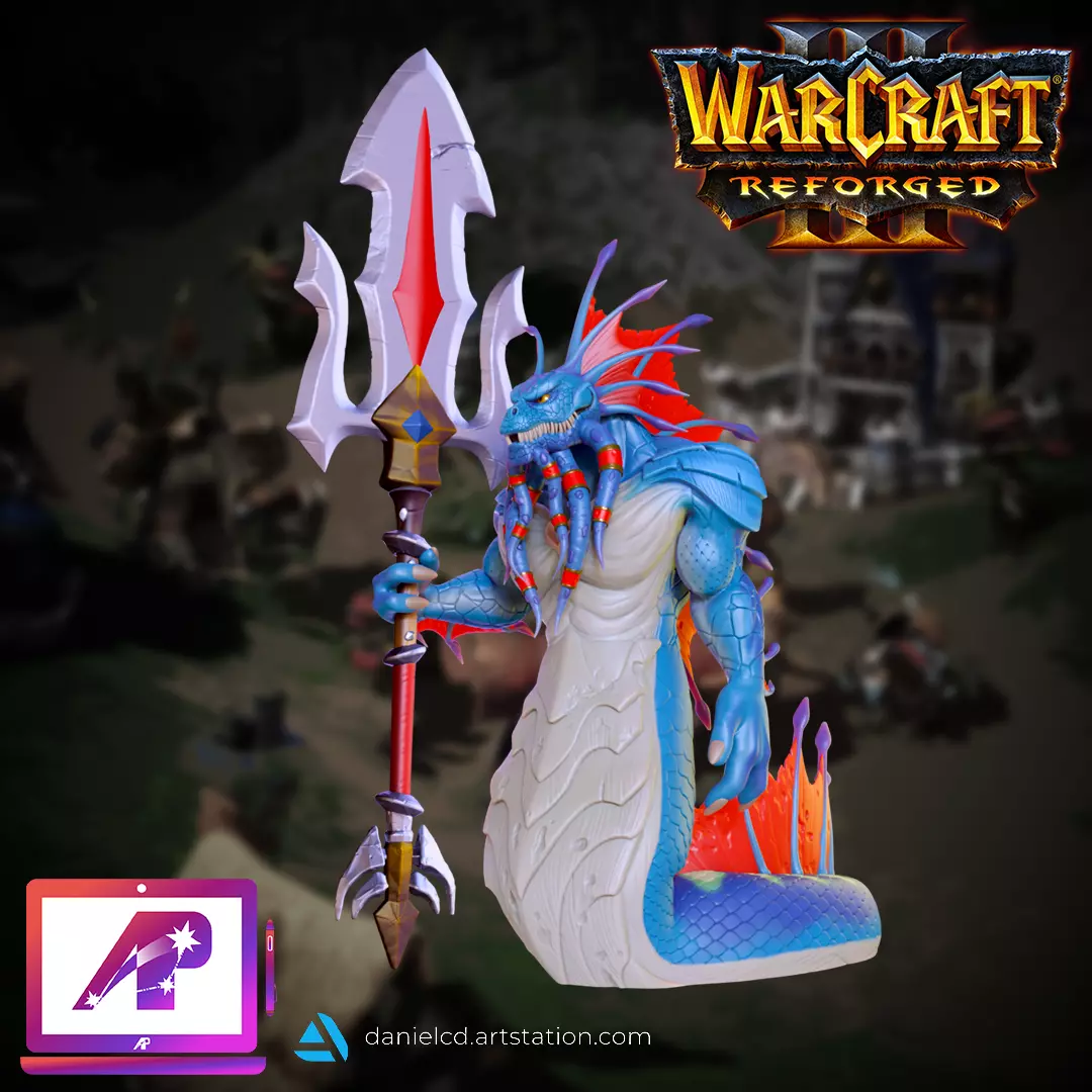 Naga Myrmidon Warcraft 3 Reforged 3D print model_0
