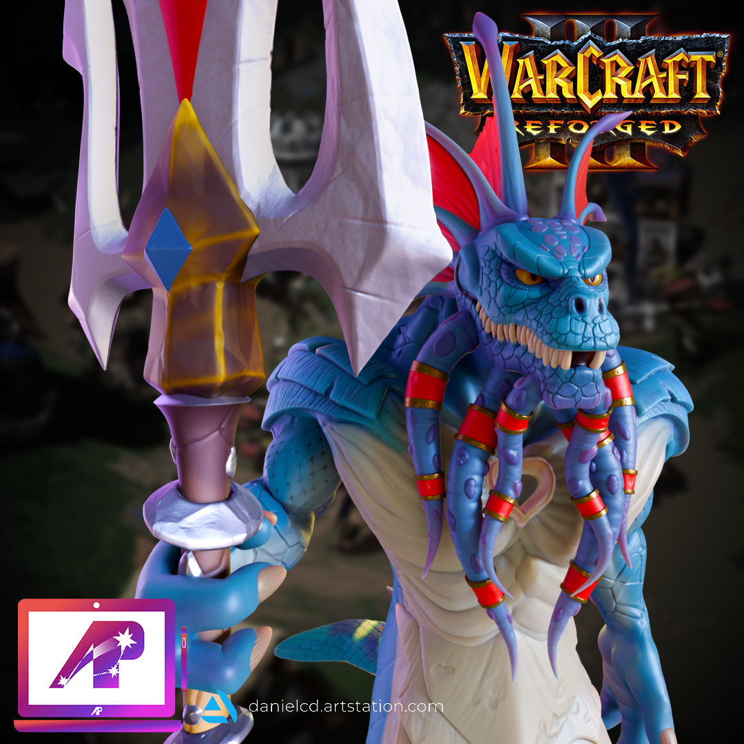 Naga Myrmidon Warcraft 3 Reforged 3D print model_1