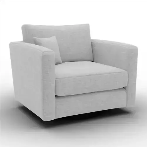 Lori Swivel Armchair Soft Fabric Modern Living Room Furniture