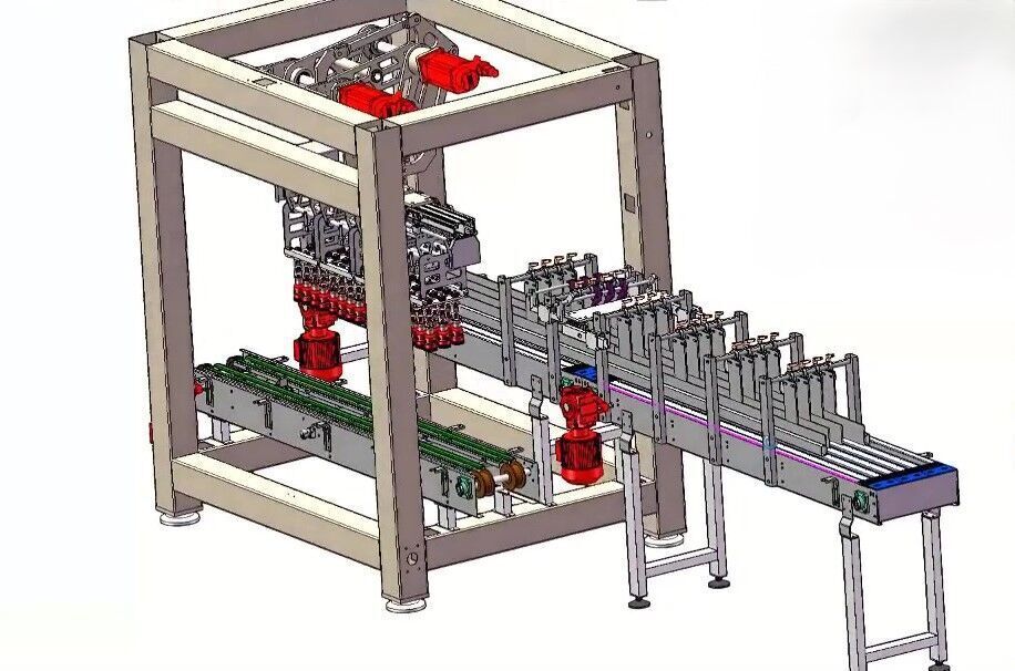 Robotic Grab Type Carton Packing Machine for Bottles and Cans 3D model_5