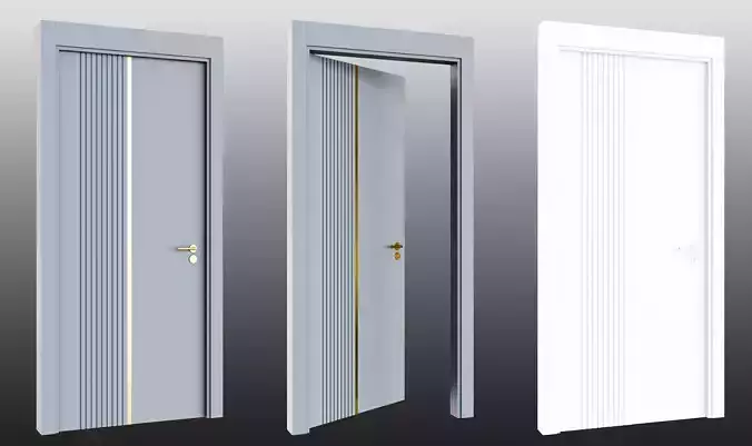 Door 15 Low-poly 3D model