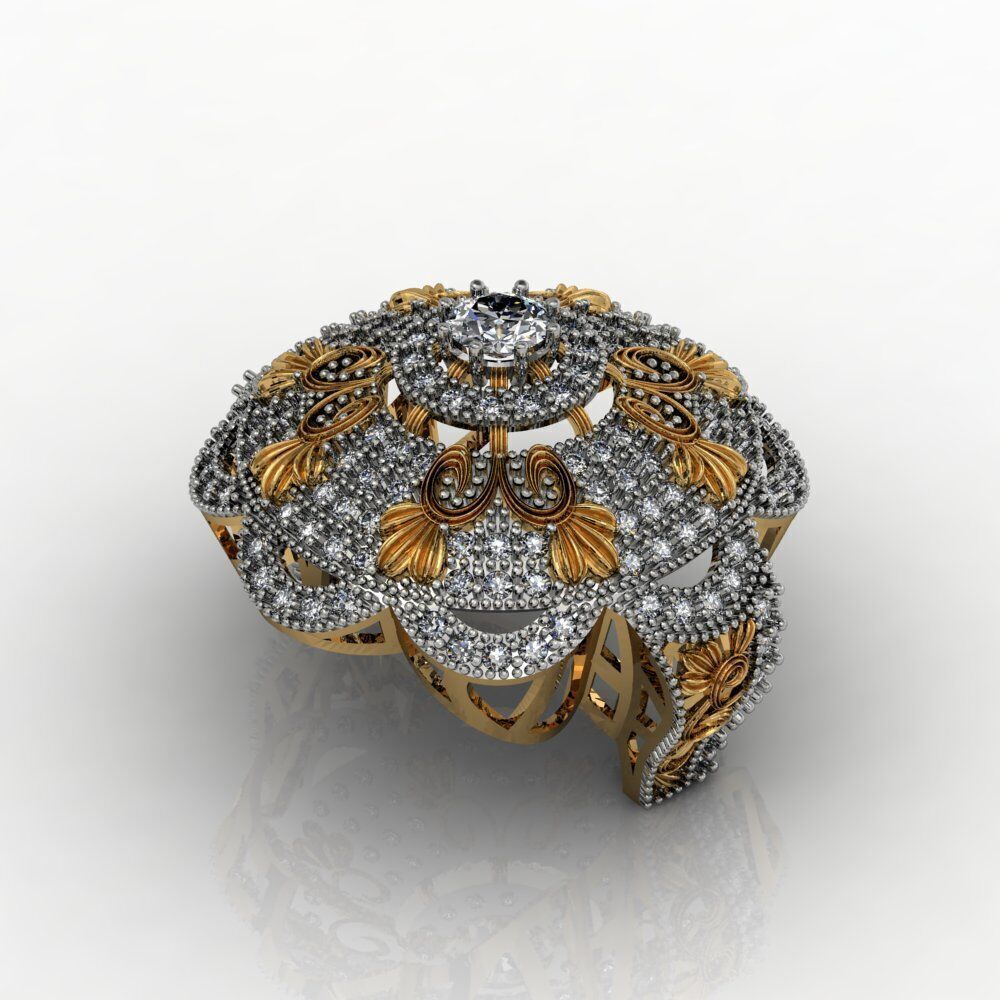 Ladies Diamond rings collection 3D print model_10