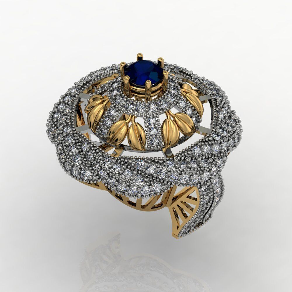 Ladies Diamond rings collection 3D print model_27