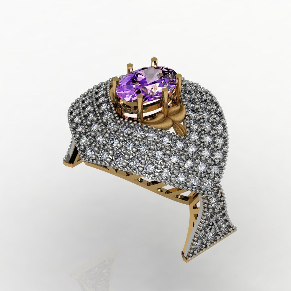 Ladies Diamond rings collection 3D print model_26