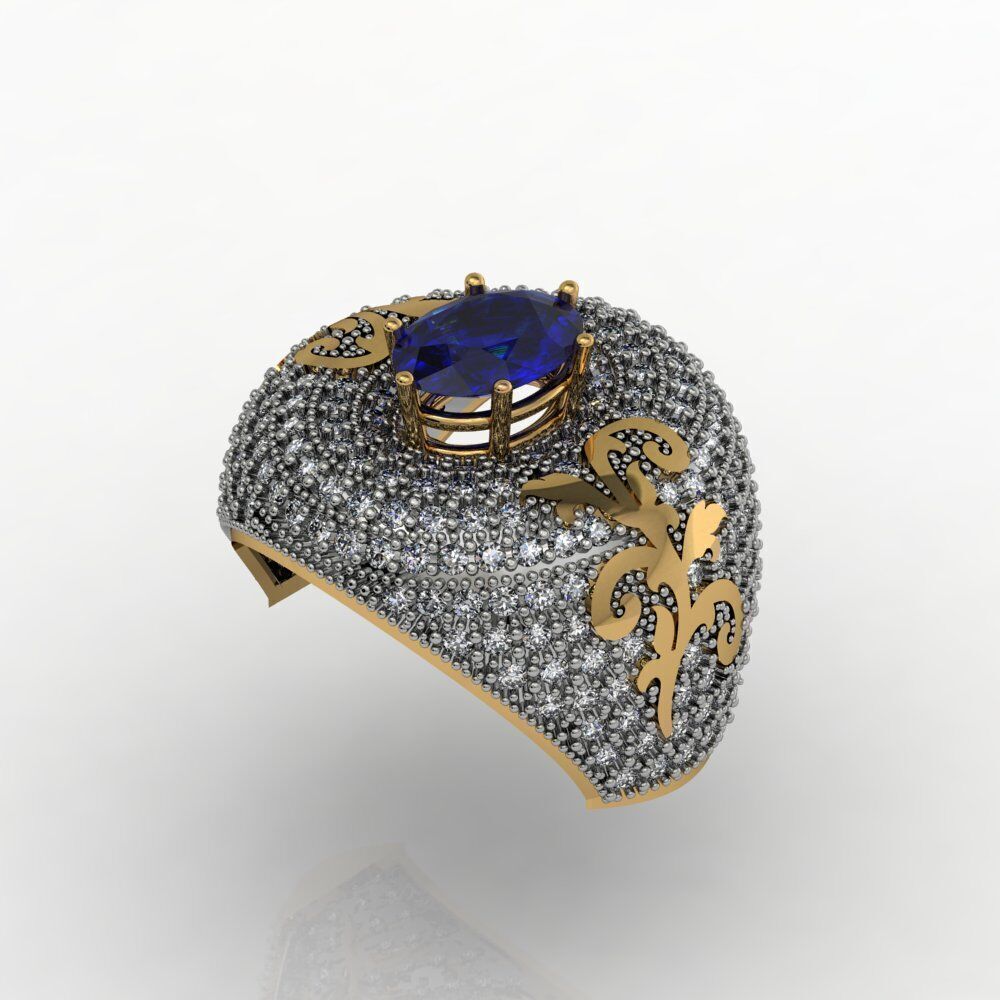 Ladies Diamond rings collection 3D print model_23