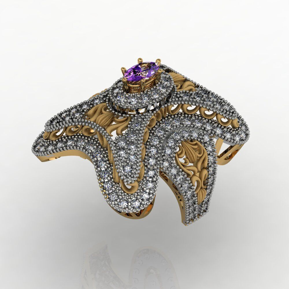Ladies Diamond rings collection 3D print model_22
