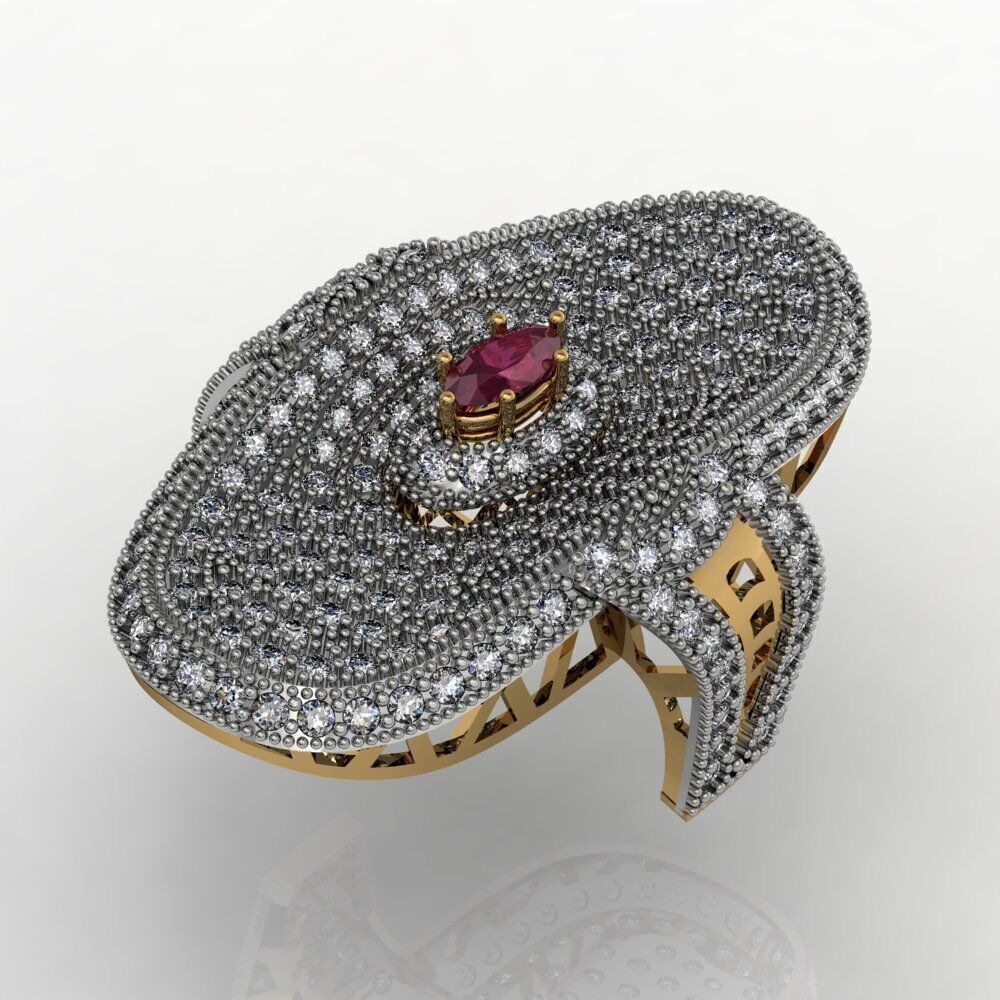 Ladies Diamond rings collection 3D print model_32