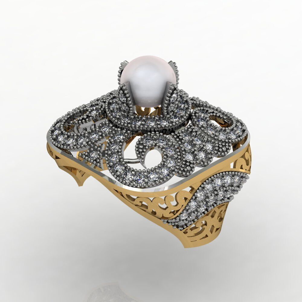 Ladies Diamond rings collection 3D print model_38