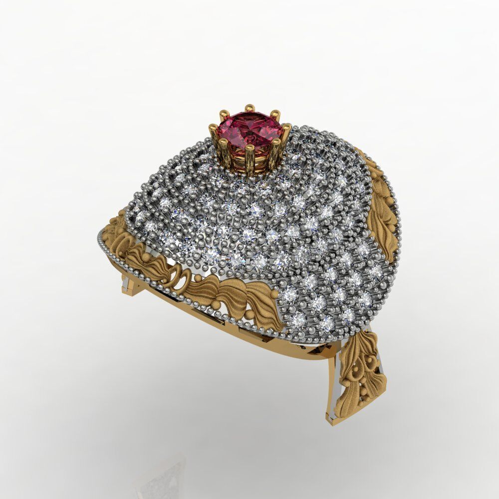 Ladies Diamond rings collection 3D print model_24