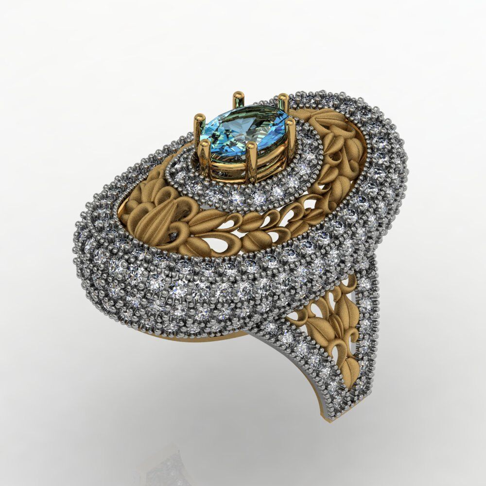 Ladies Diamond rings collection 3D print model_28