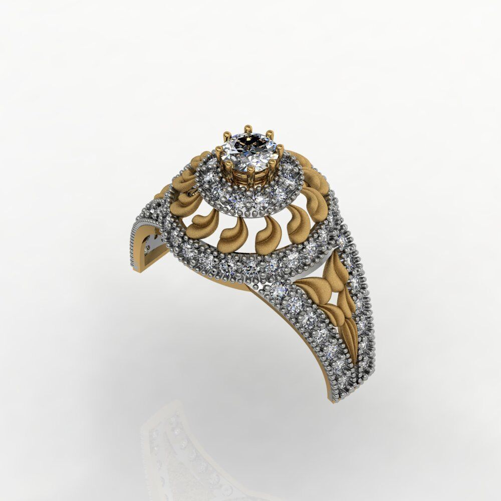 Ladies Diamond rings collection 3D print model_30