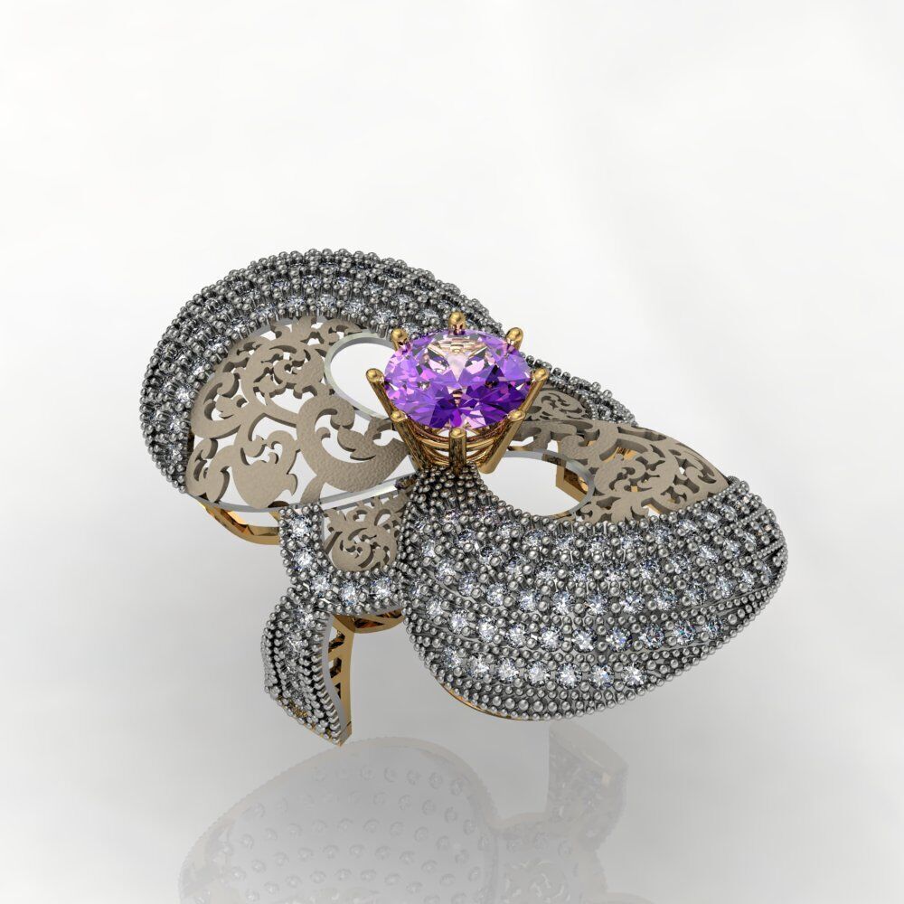 Ladies Diamond rings collection 3D print model_19