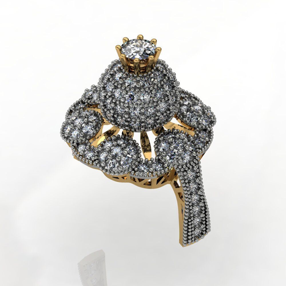 Ladies Diamond rings collection 3D print model_16