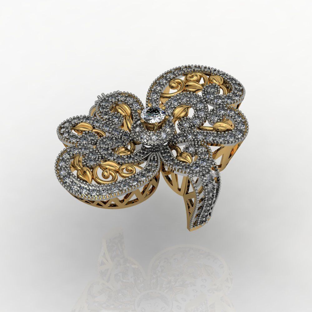 Ladies Diamond rings collection 3D print model_12