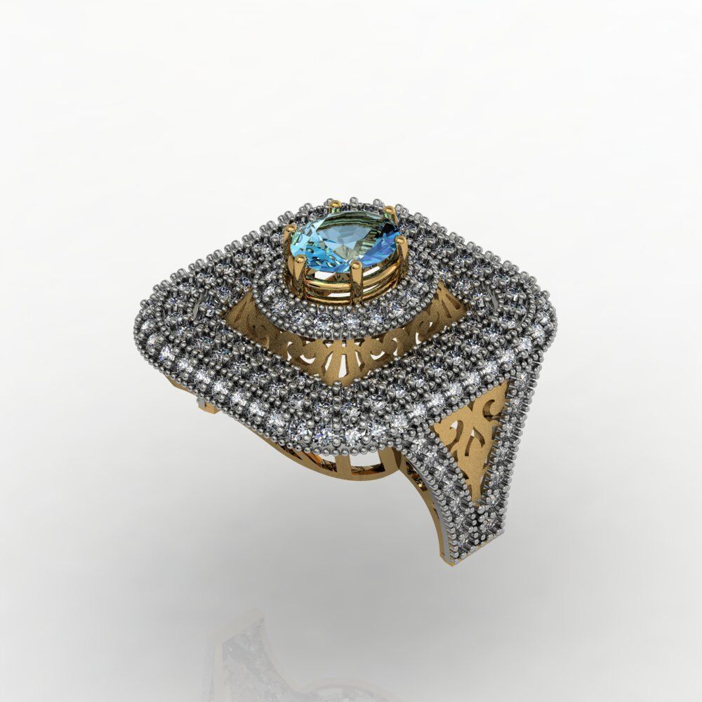 Ladies Diamond rings collection 3D print model_29