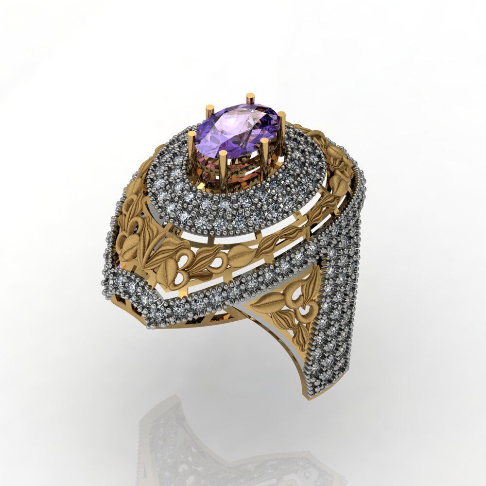 Ladies Diamond rings collection 3D print model_21