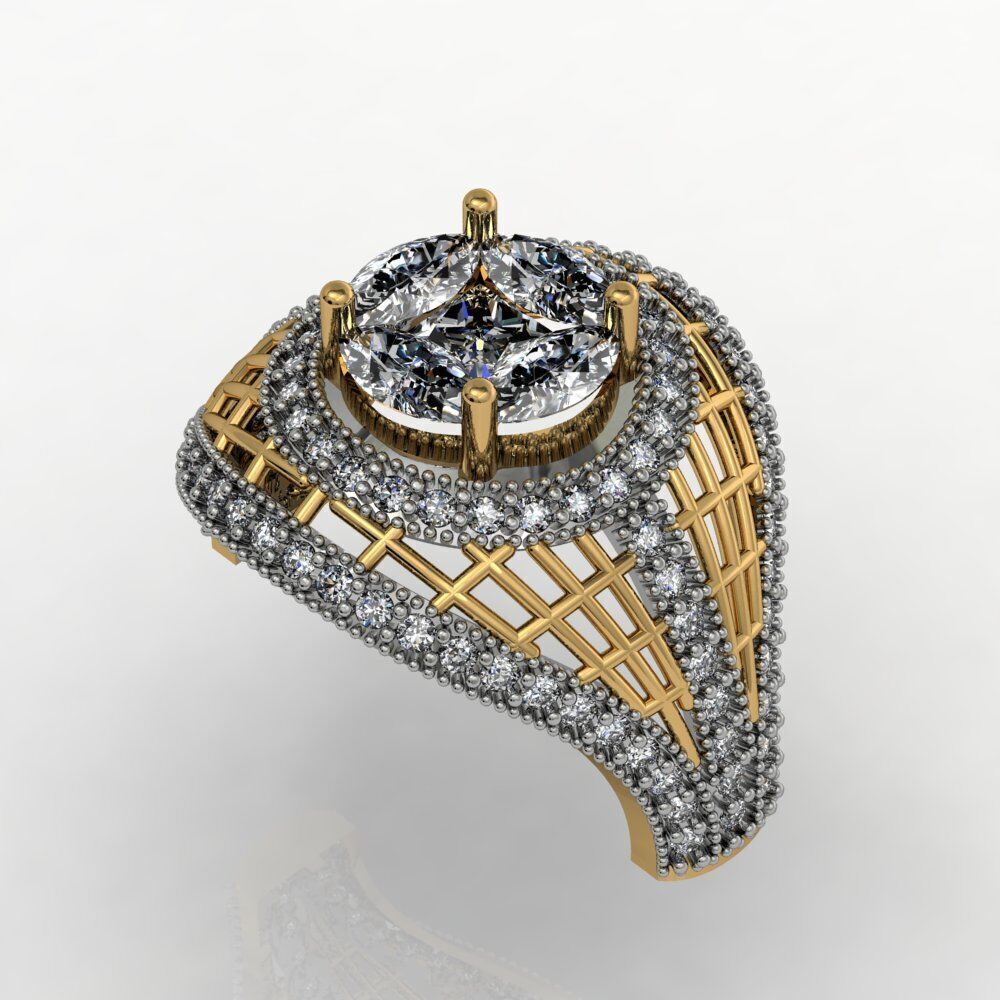 Ladies Diamond rings collection 3D print model_42