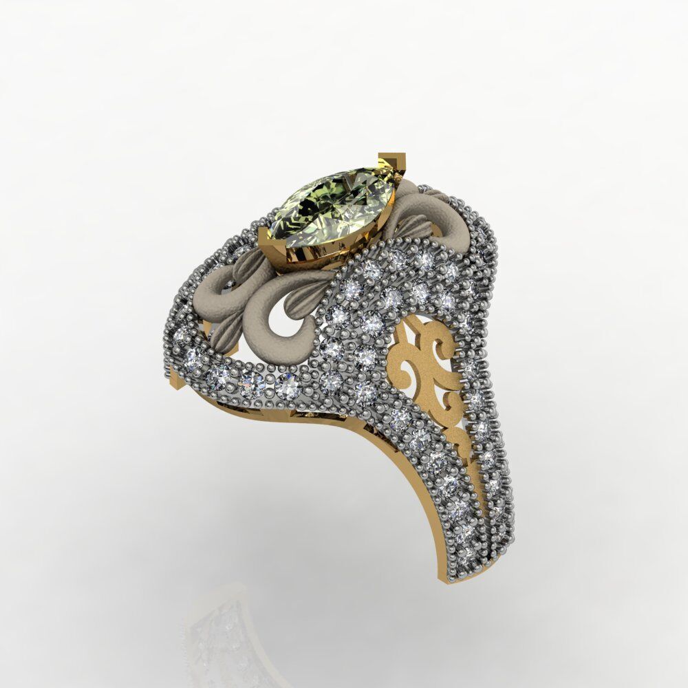 Ladies Diamond rings collection 3D print model_40