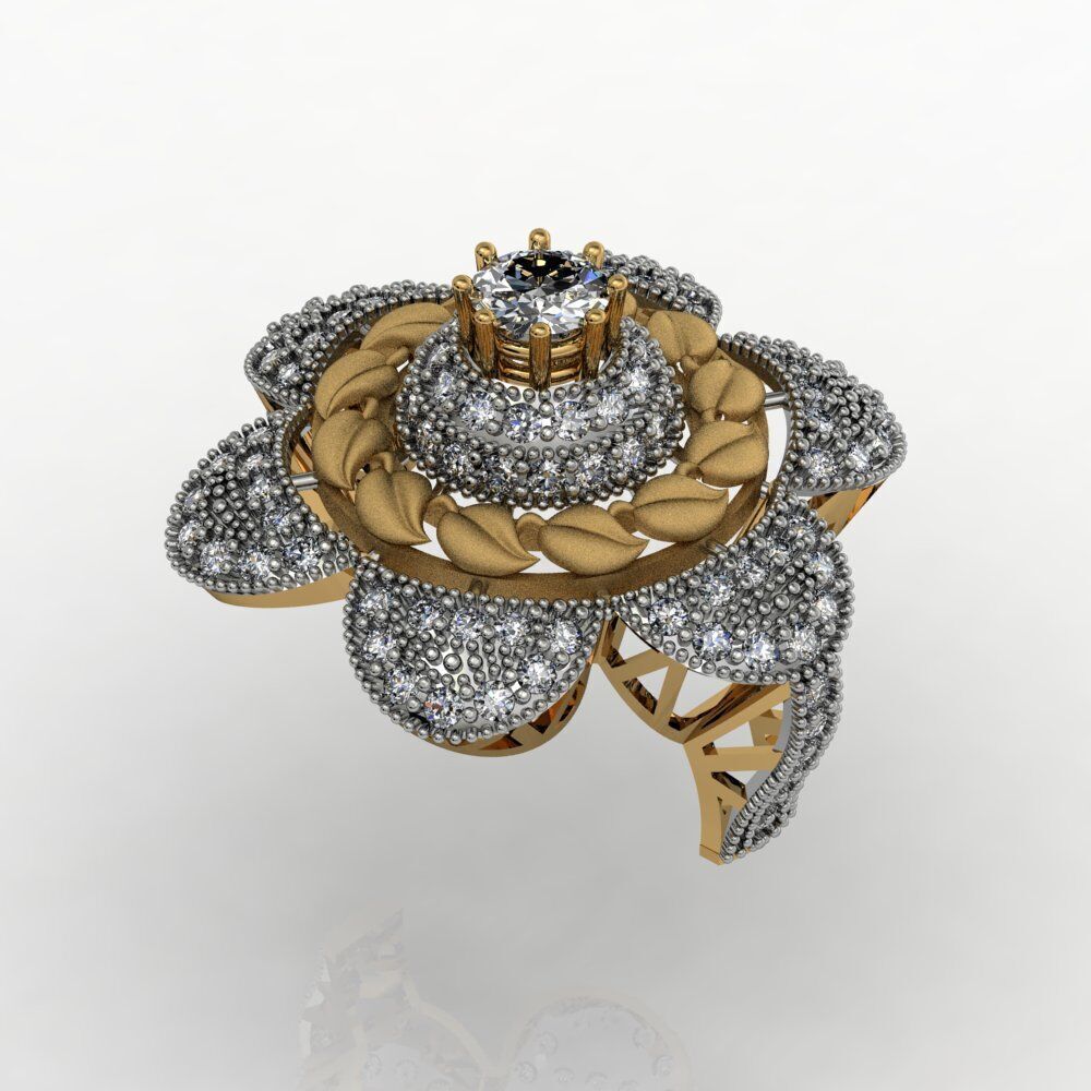 Ladies Diamond rings collection 3D print model_37