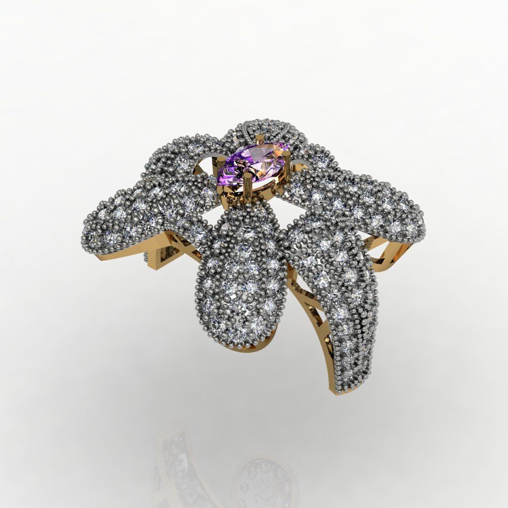 Ladies Diamond rings collection 3D print model_31