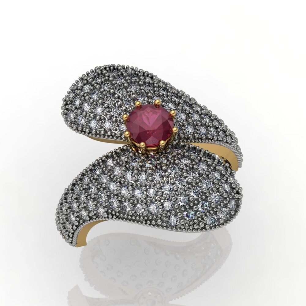 Ladies Diamond rings collection 3D print model_35