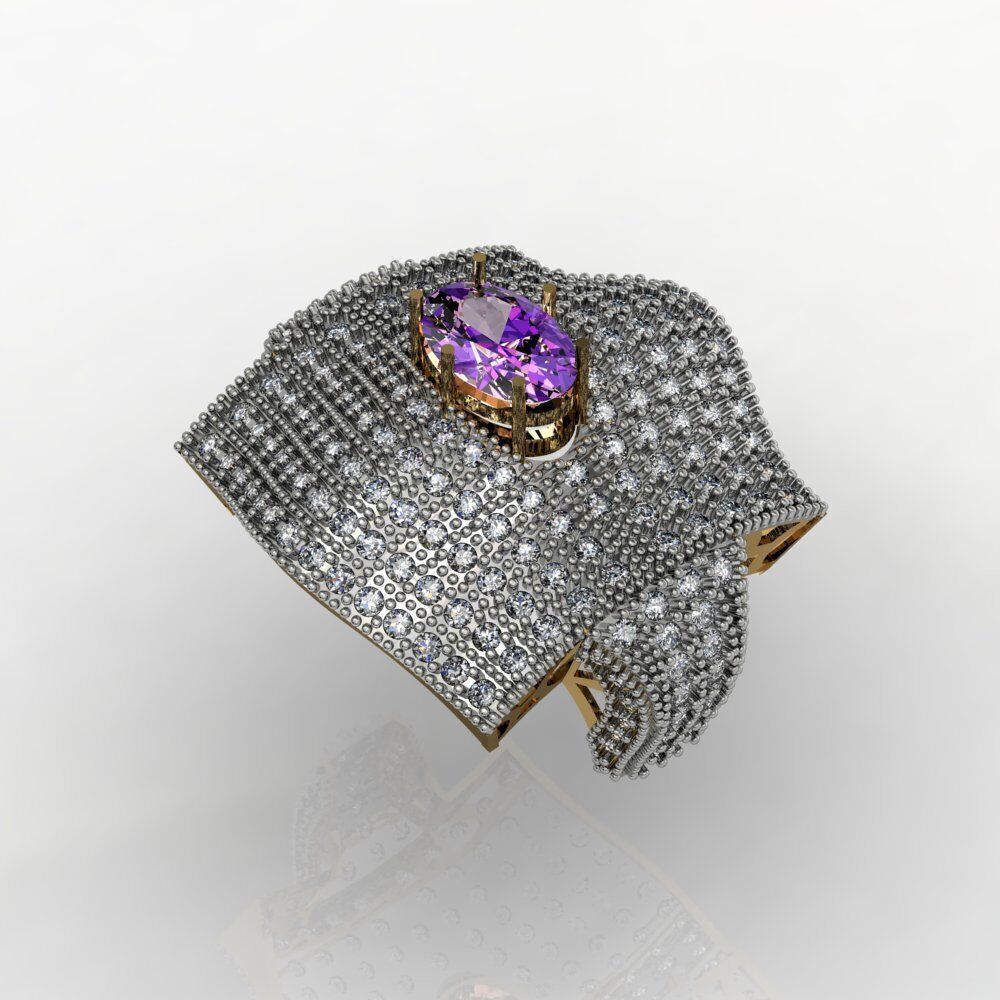 Ladies Diamond rings collection 3D print model_1