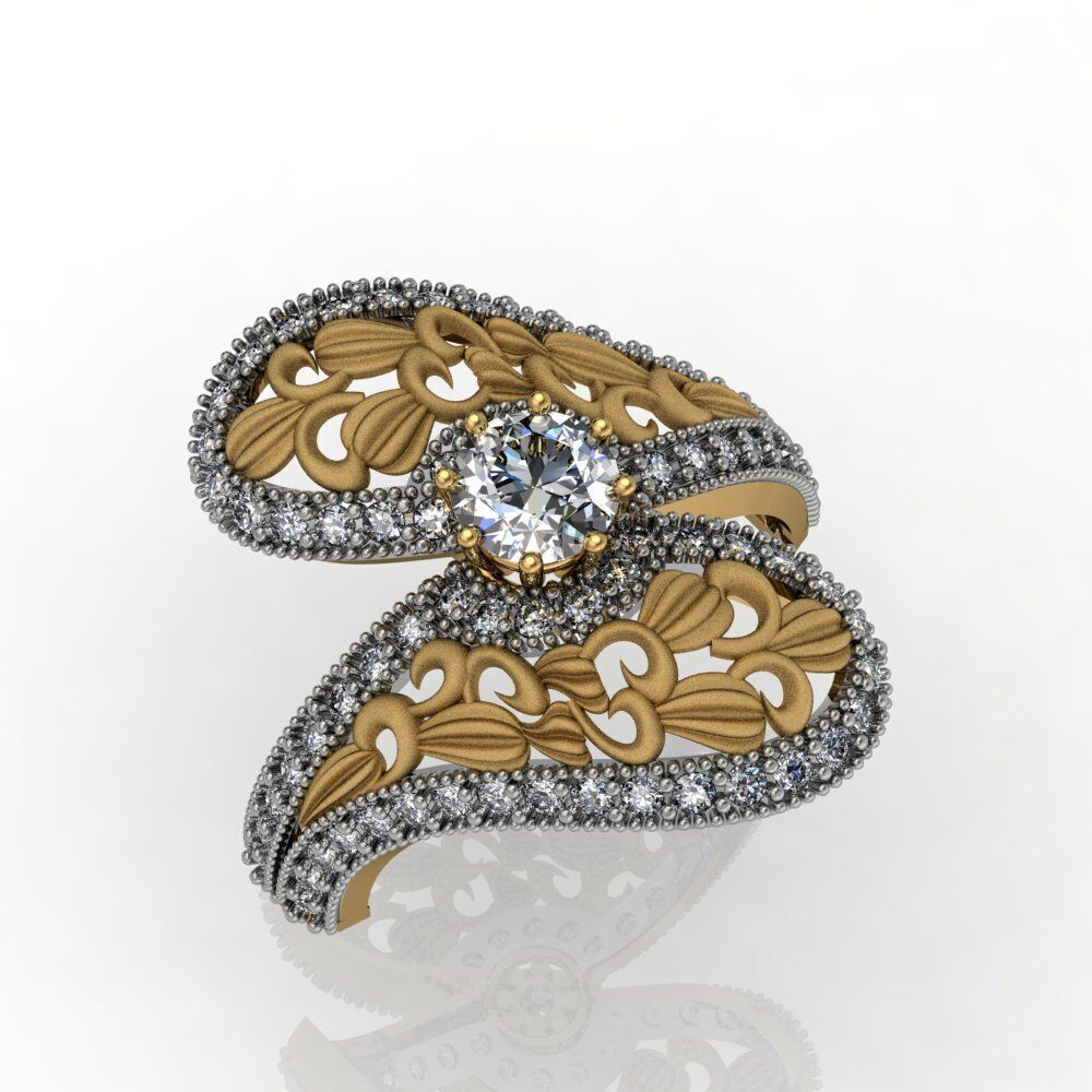 Ladies Diamond rings collection 3D print model_36