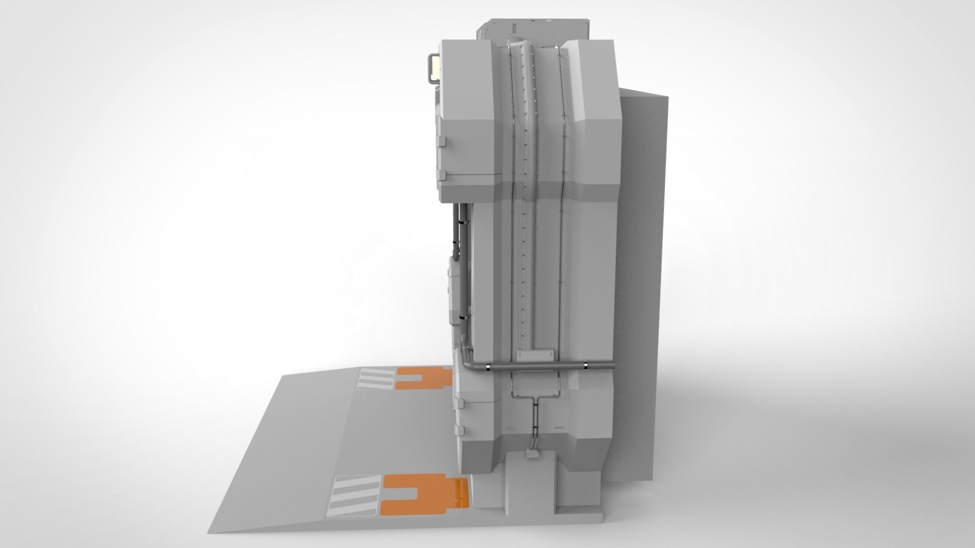 sci fi door 10 3D model_4