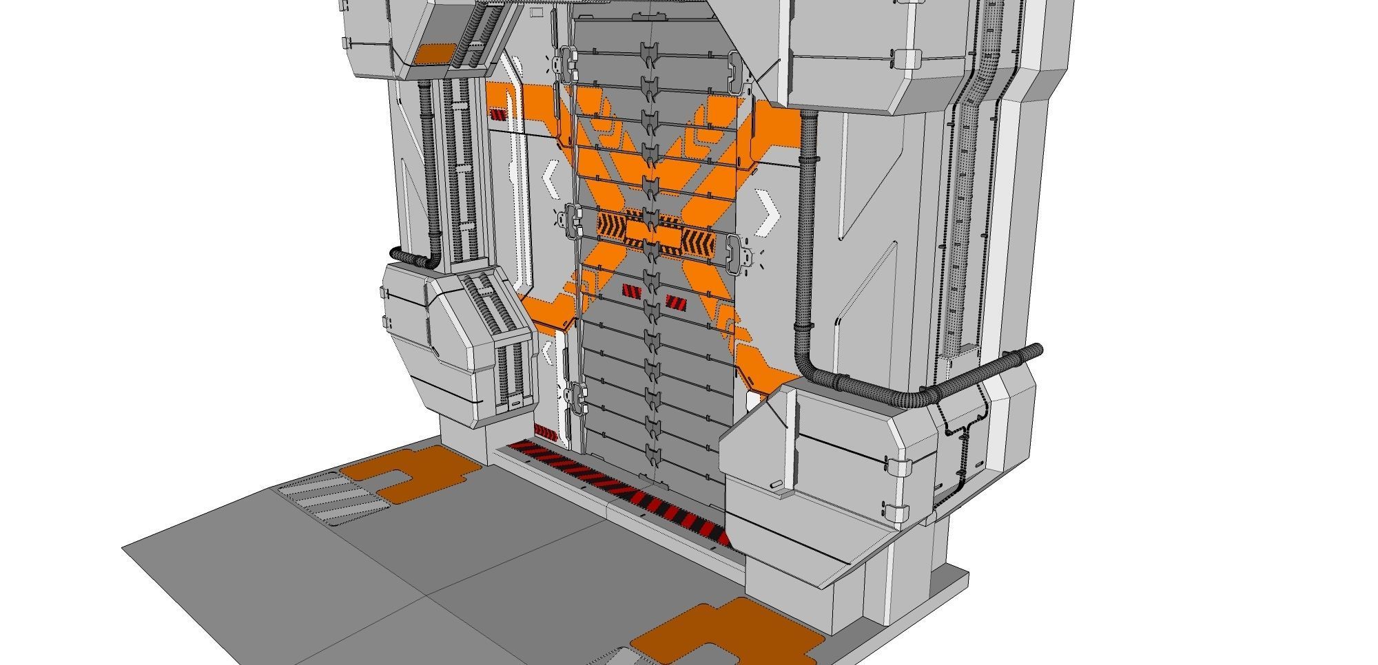 sci fi door 10 3D model_15