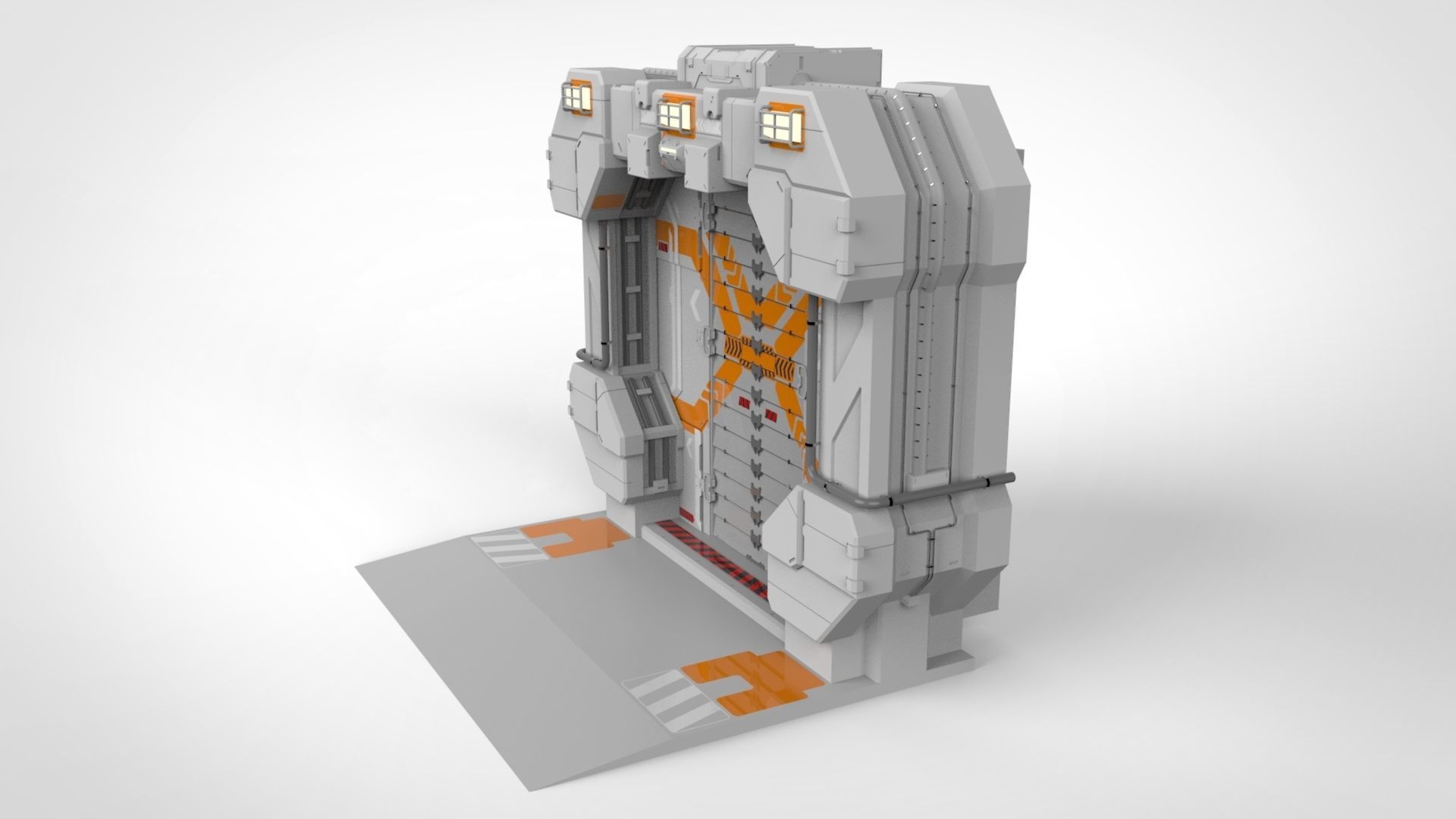 sci fi door 10 3D model_3