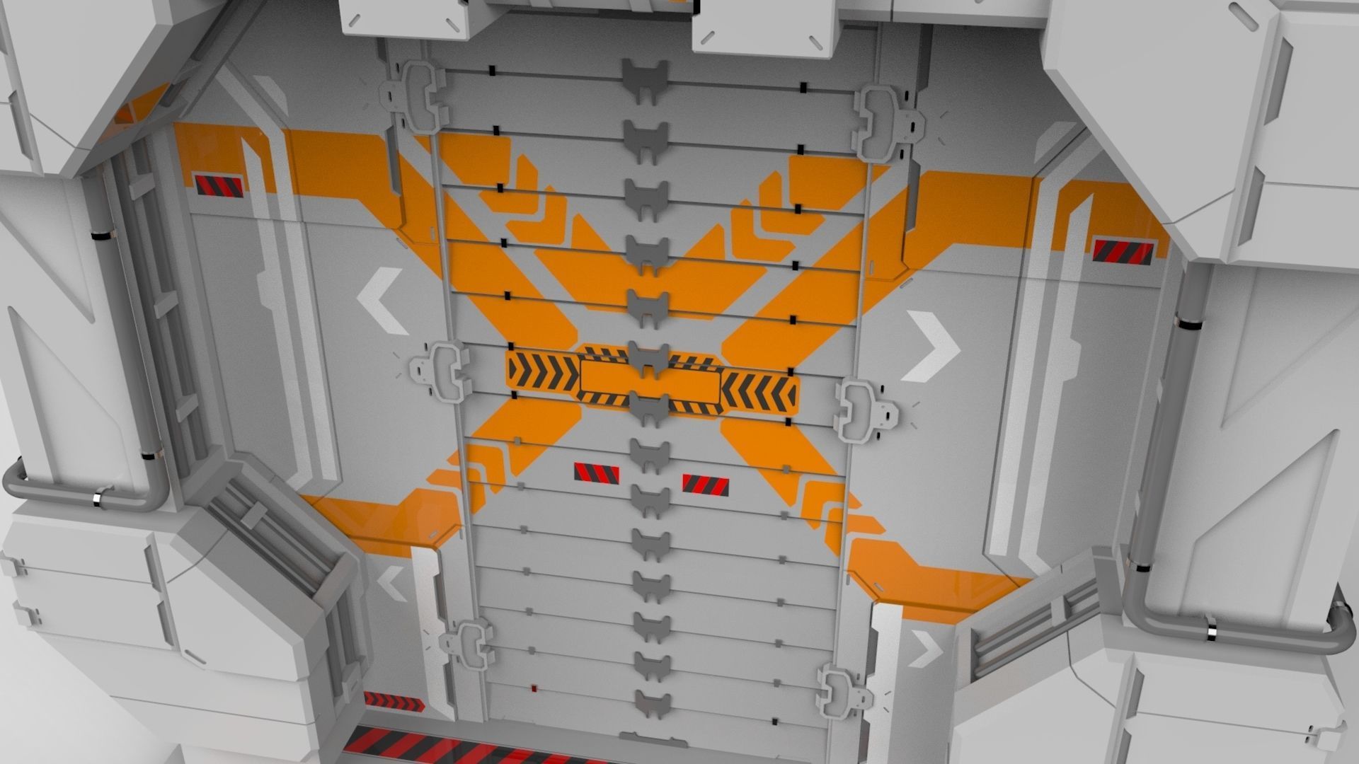 sci fi door 10 3D model_8