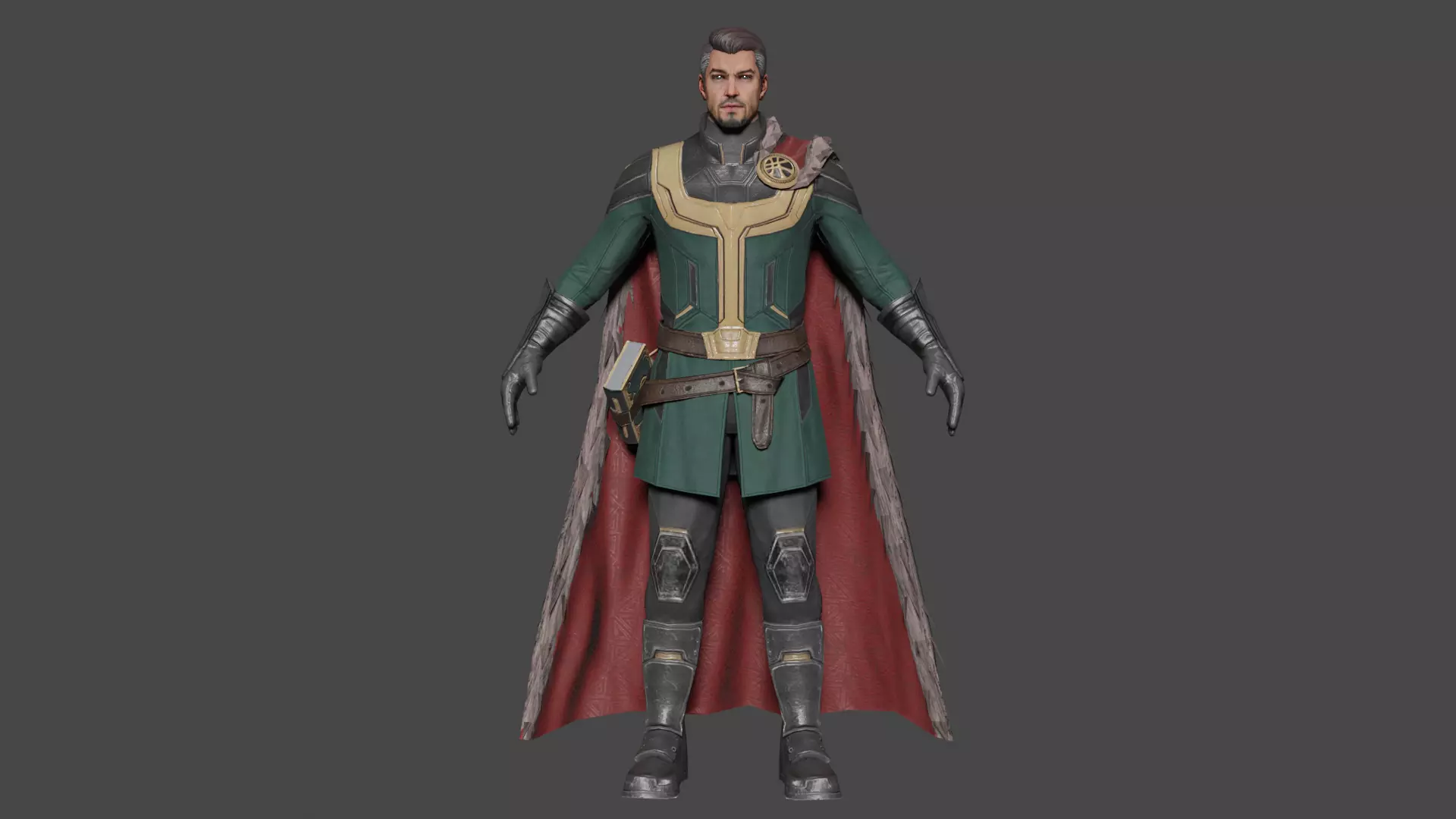 Secret Wars Doctor Strange Low-poly 3D model_0