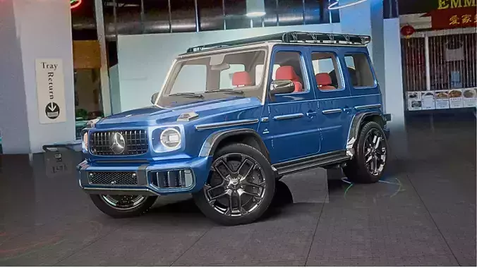 Mercedes-Benz G63 AMG Offroad Package Pro 2025 Rigged 3D model