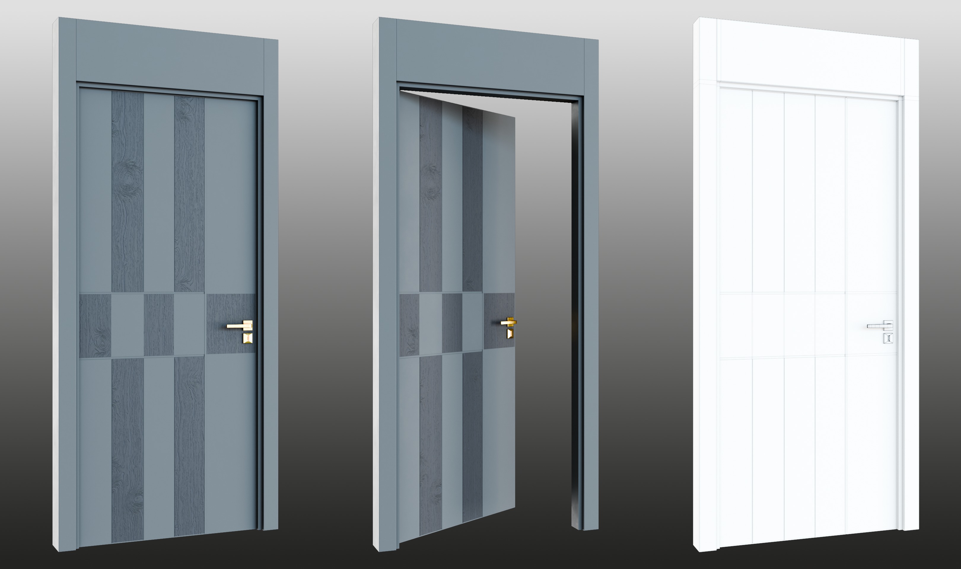 16 Doors Pack 3D Model Collection_13