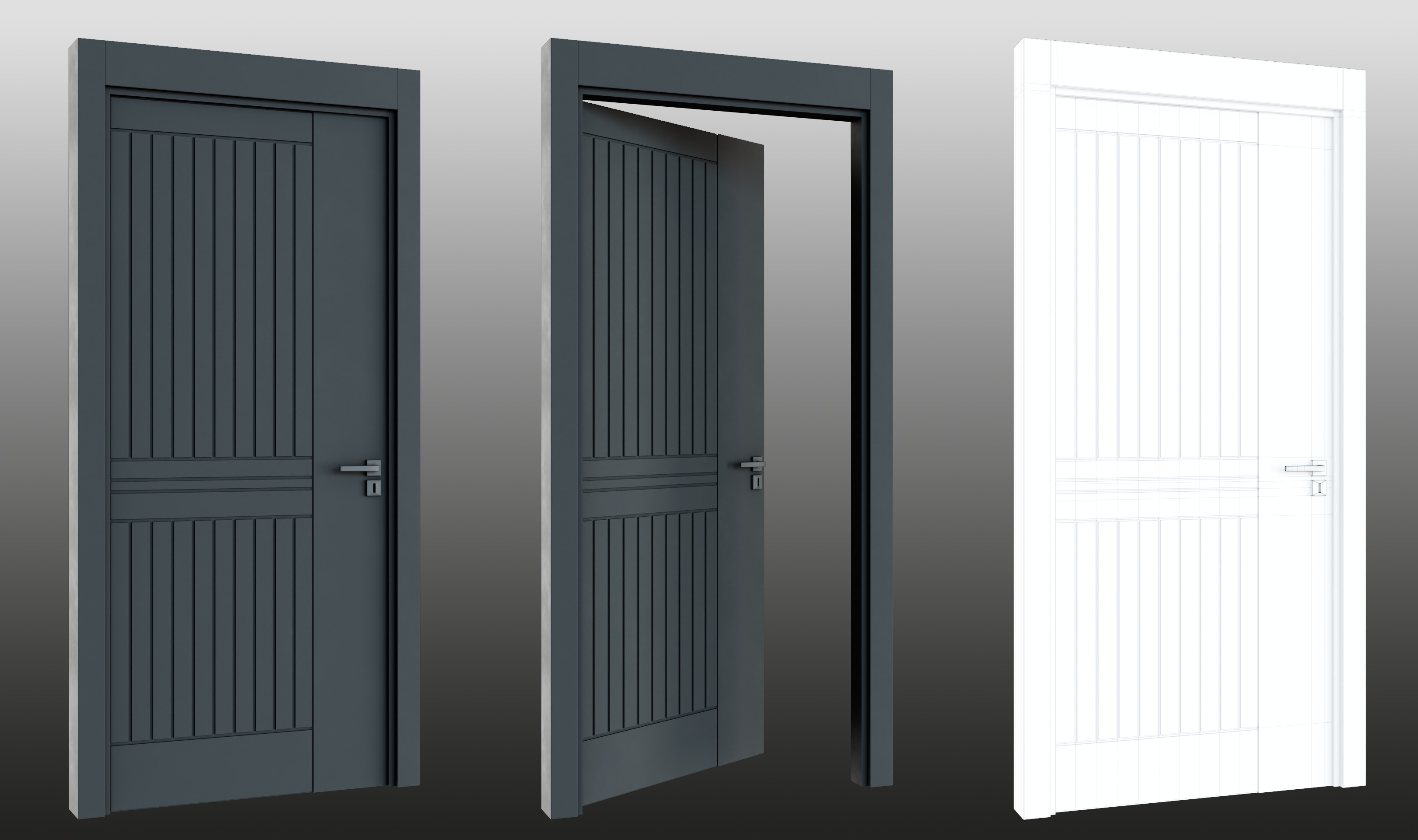 16 Doors Pack 3D Model Collection_10