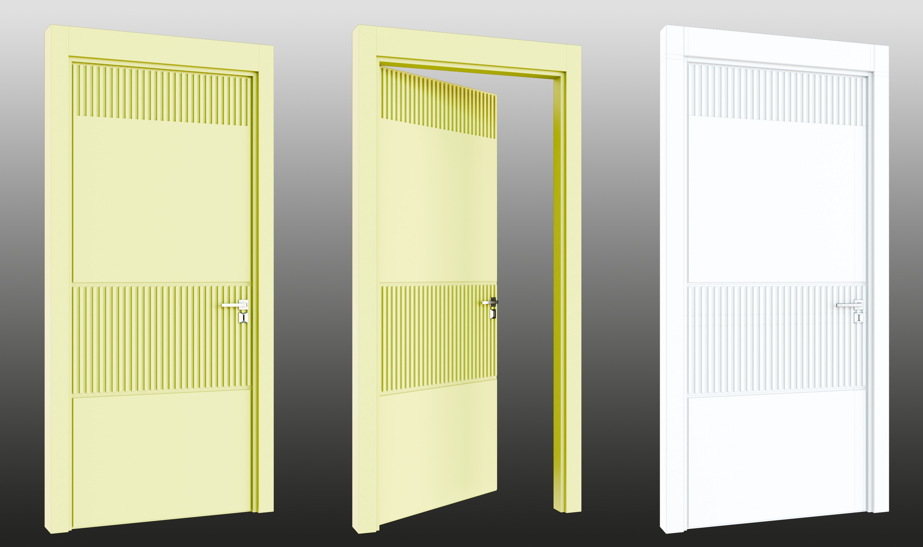 16 Doors Pack 3D Model Collection_4