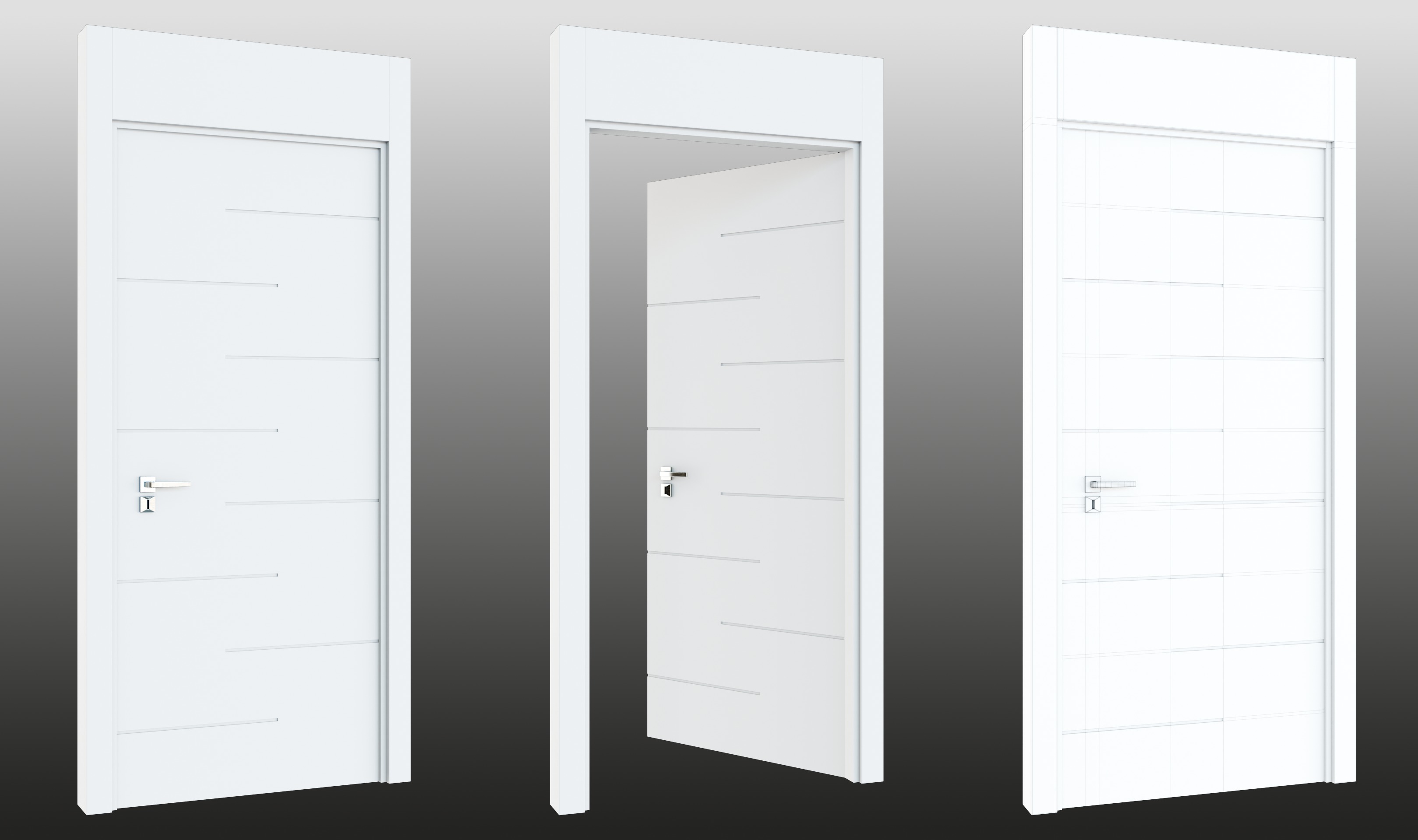 16 Doors Pack 3D Model Collection_6