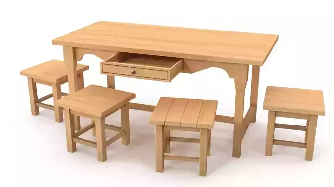 Table and stools
