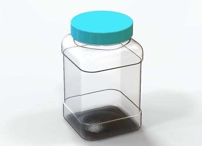 Plastic Jar 250gm 3D print model