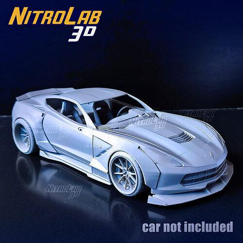 Bodykit for Corvette C7 Revell 2014 modelkit 3D print model