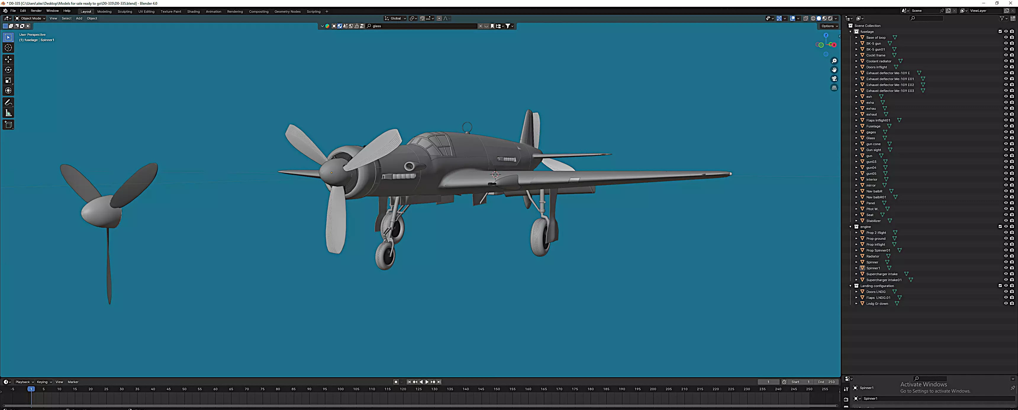 Do-335 Pfeil Free 3D model_0