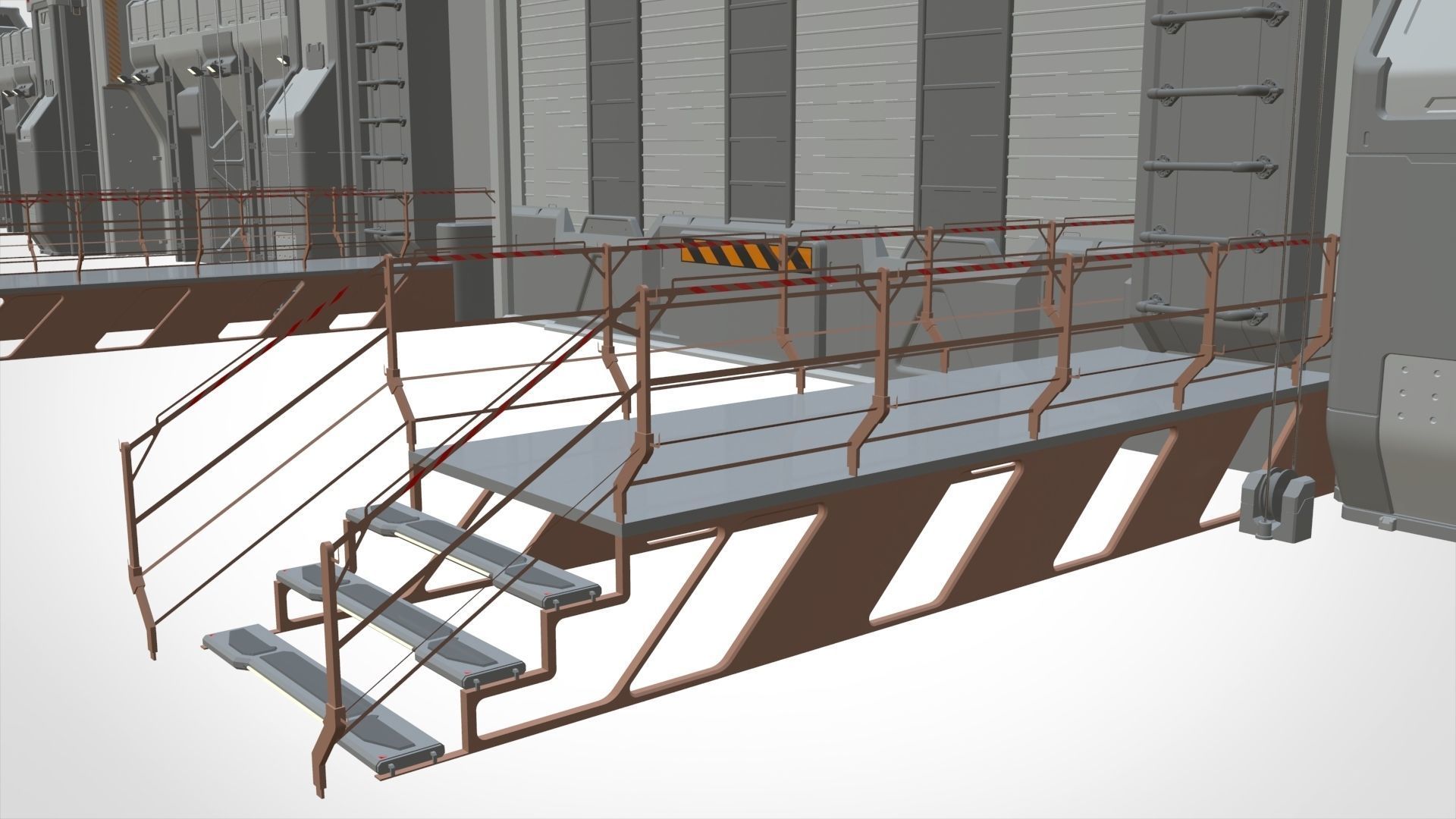 sci-fi Wall 3 3D model_22