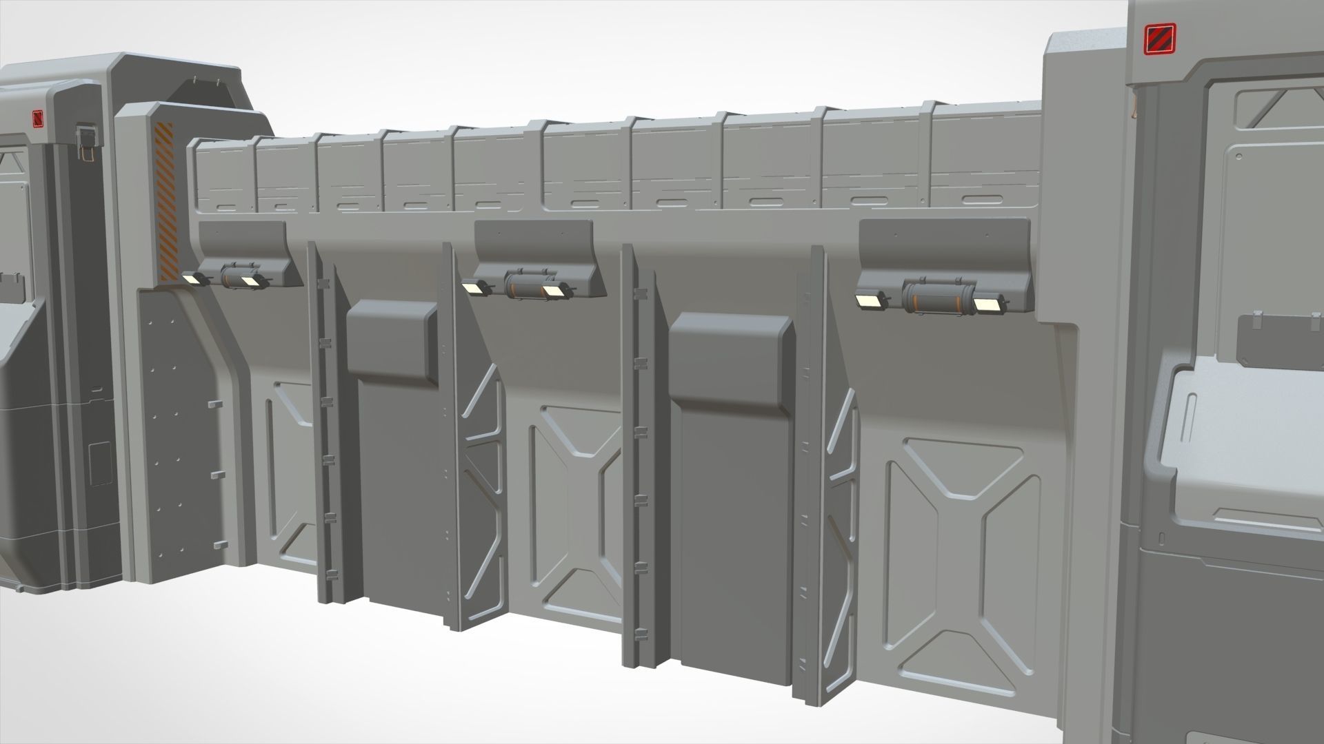 sci-fi Wall 3 3D model_17