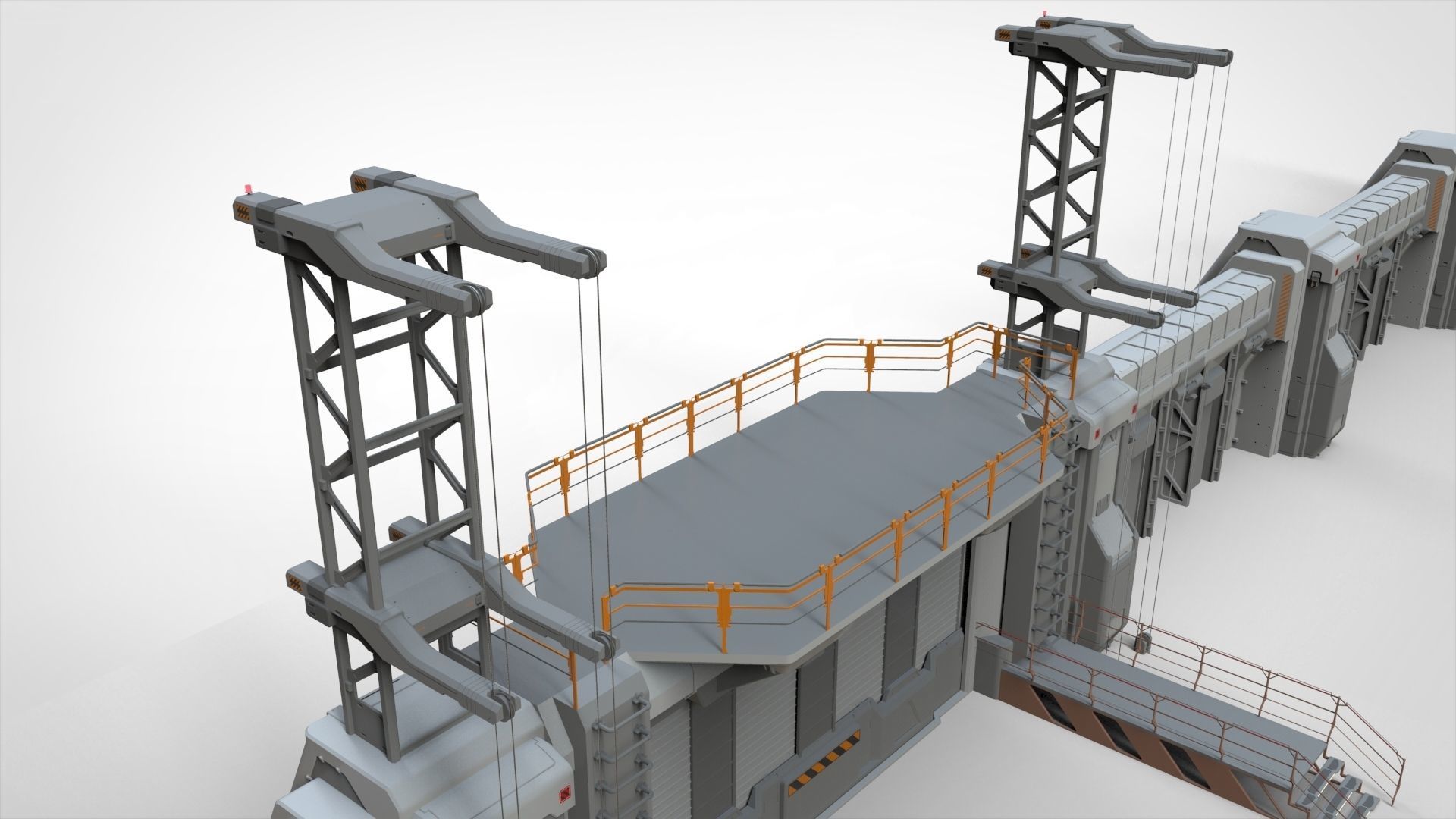 sci-fi Wall 3 3D model_28