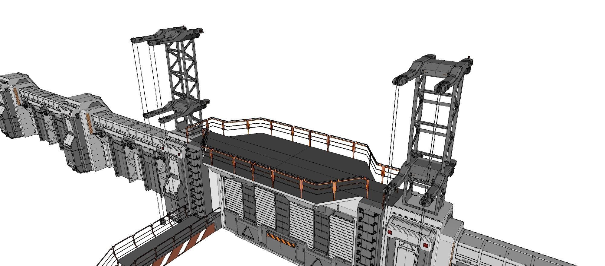 sci-fi Wall 3 3D model_33