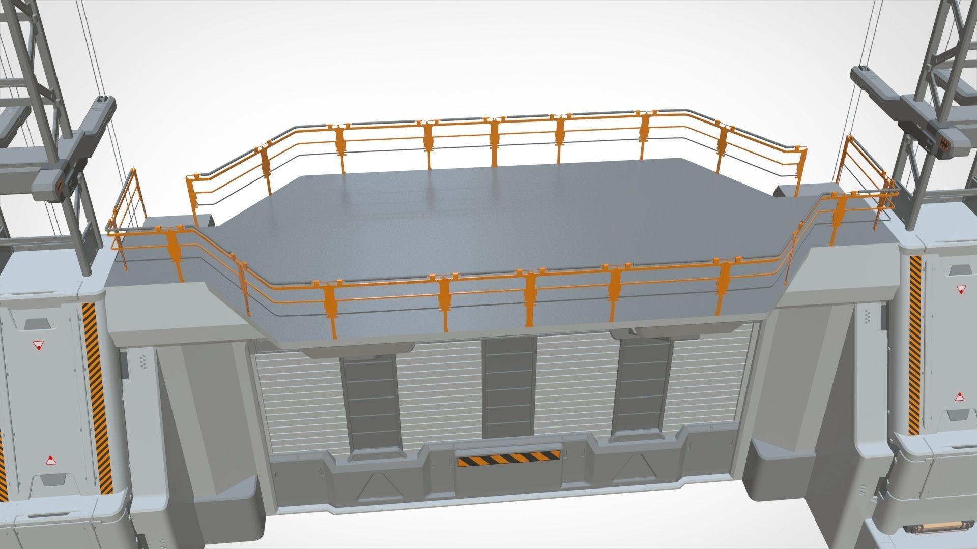 sci-fi Wall 3 3D model_26