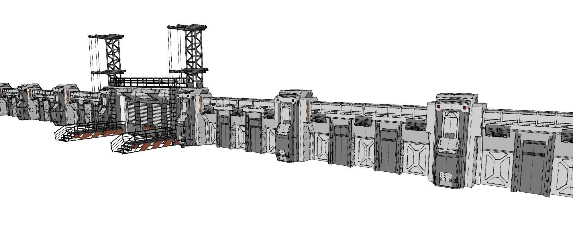 sci-fi Wall 3 3D model_32